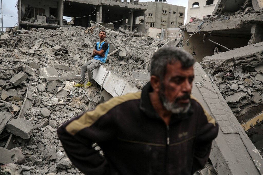 Aftermath of Israeli Airstrike In Gaza, Palestine