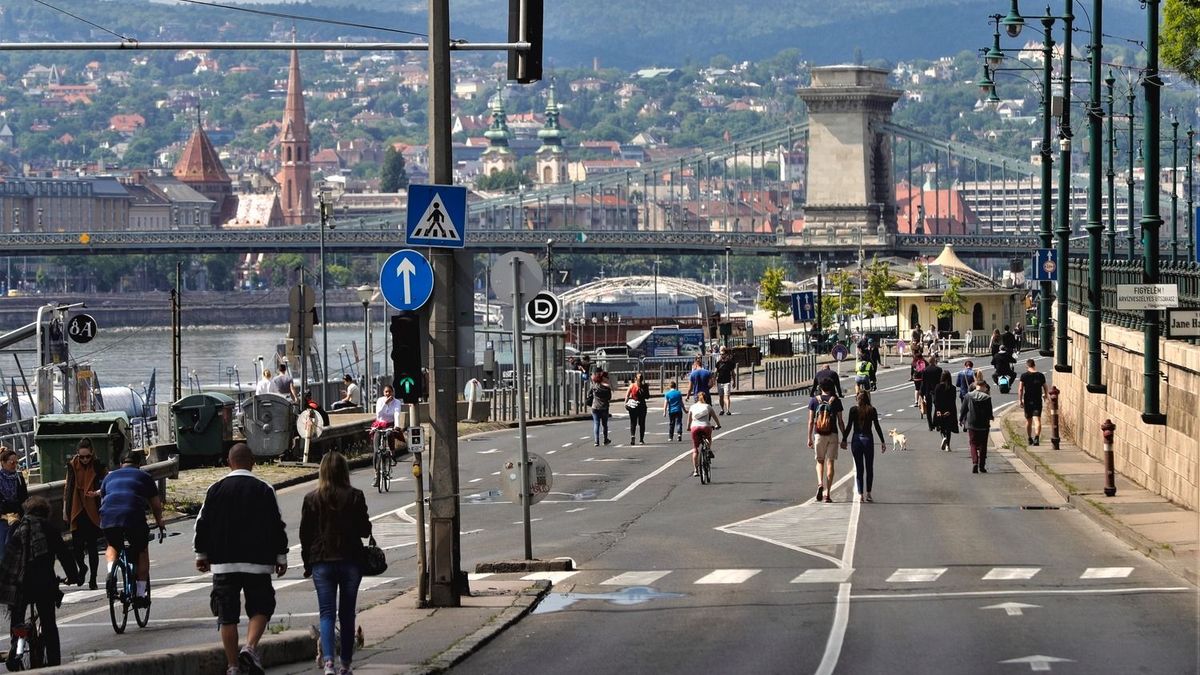 20200517 BudapestA kijárási korlátozások utolsó hétvégéjePesti alsó rakpartfotó: Havran Zoltán (HZ)Magyar Nemzet