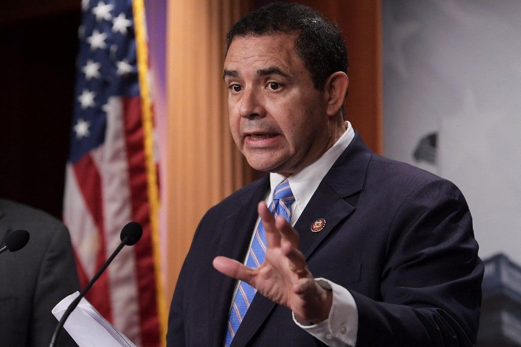Congressman Henry Cuellar (D-TX) speaks during a press conference about The US-Mexico Border, today on July 30, 2021 at Senate Estudio/Capitol Hill in Washington DC, USA. (Photo by Lenin Nolly/NurPhoto) (Photo by Lenin Nolly / NurPhoto / NurPhoto via AFP)e