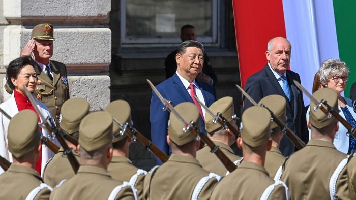 HUNGARY-CHINA-POLITICS-DIPLOMACY
A kínai elnök Budapesten