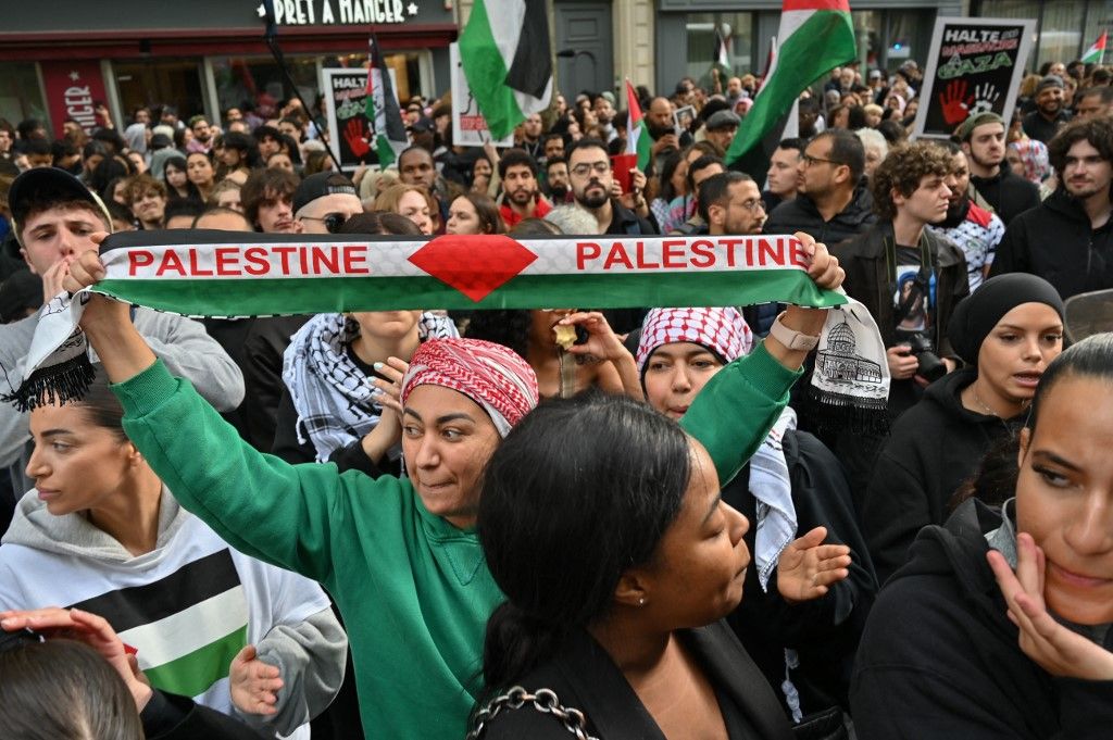 FRANCE - HAMAS-ISRAEL CONFLICT - DEMONSTRATION FOR RAFAH IN PARIS
palesztin állam