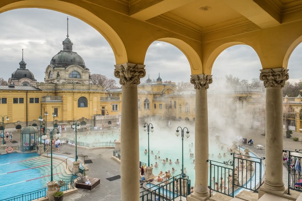 Budapest,,Hungary,-,November,21,,2022:,Szechenyi,Baths,In,Budapest