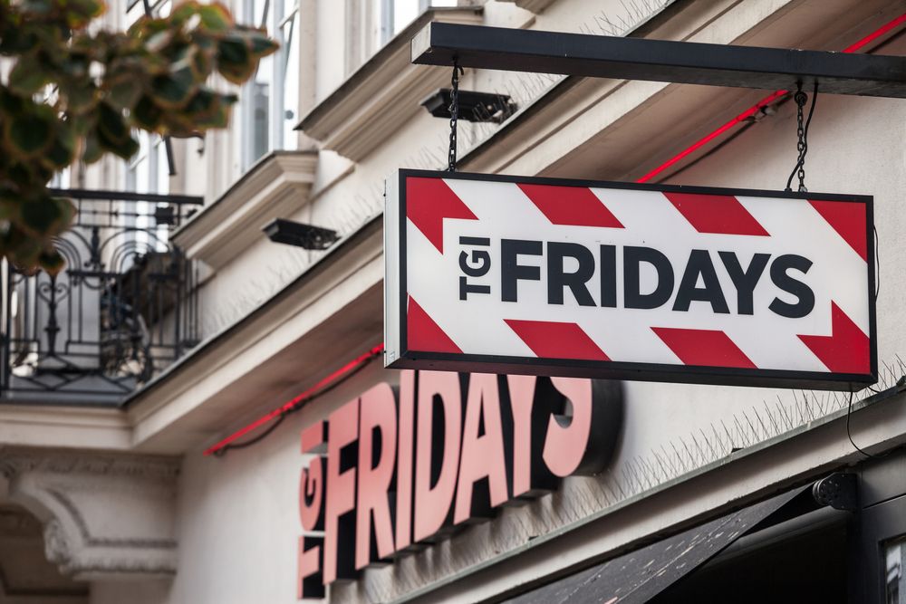 Prague,,Czechia,-,November,1,,2019:,Tgi,Fridays,Logo,In