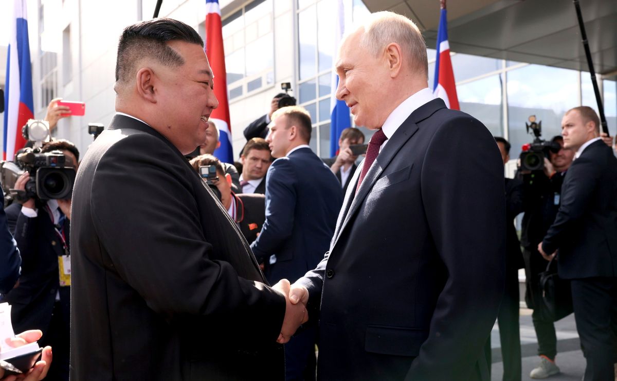 Russian President Putin Meets with North Korean Leader Kim Jong-un