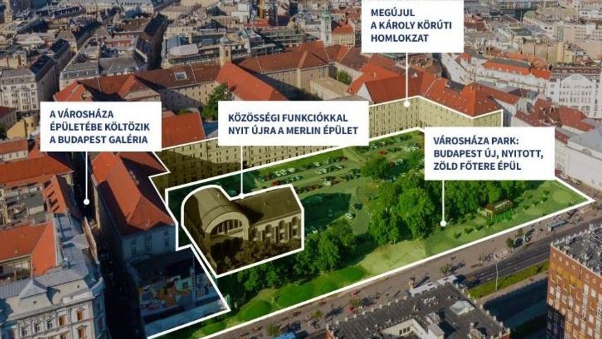 Május közepén nyílik meg a Városháza pop-up park, Vitézy szerint bohóckodás az egész