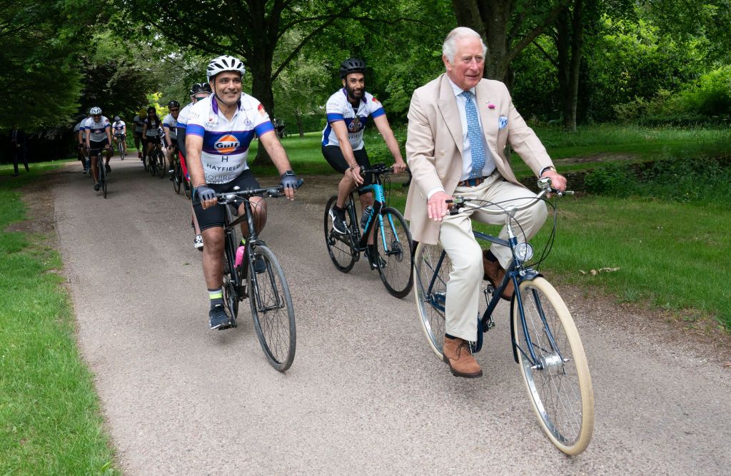 The Prince Of Wales Supports BAT's "Palaces On Wheels" Sponsored Bike Ride