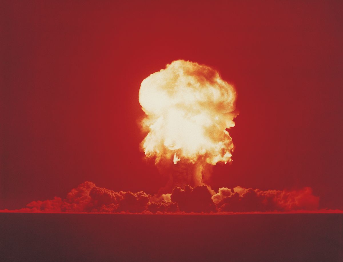 Nuclear Bomb Test, Nevada, June 18 1957