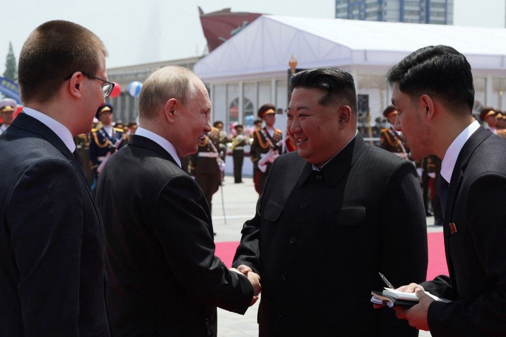 Putyin, Kim Dzsongun