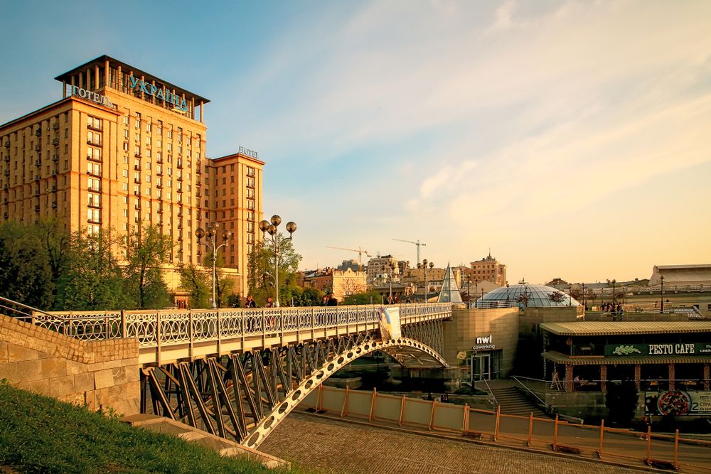 Kiev,,Ukraine,–,April,2019:,View,Of,The,Hotel,"ukraine" ukrajna, privatizáció