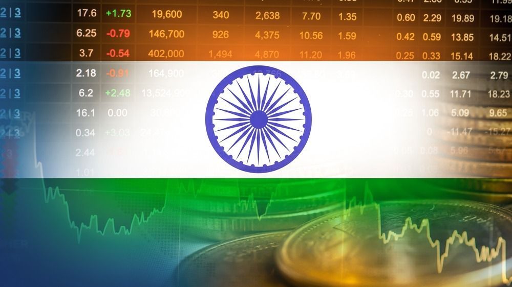 India,Flag,With,Stock,Market,Finance,,Economy,Trend,Graph,Digital