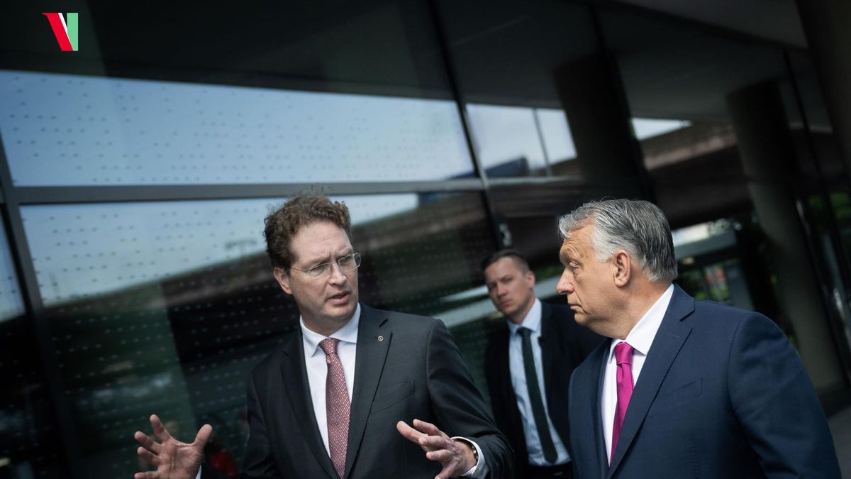 A Mercedes vezetőjével tárgyalt Orbán Viktor Stuttgartban