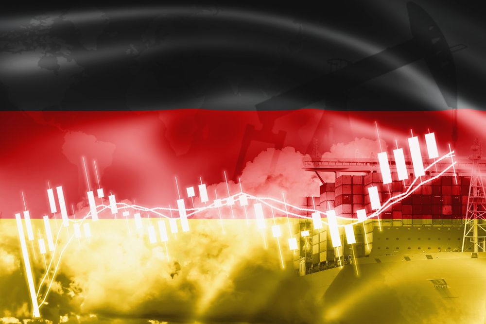 Germany,Flag,,Stock,Market,,Exchange,Economy,And,Trade,,Oil,Production,