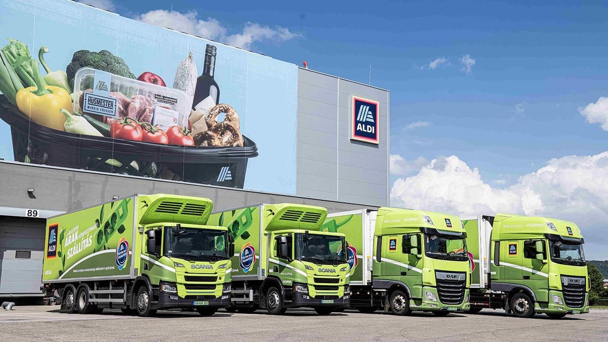 Tesztelt, majd az e-kamionok mellett döntött az Aldi