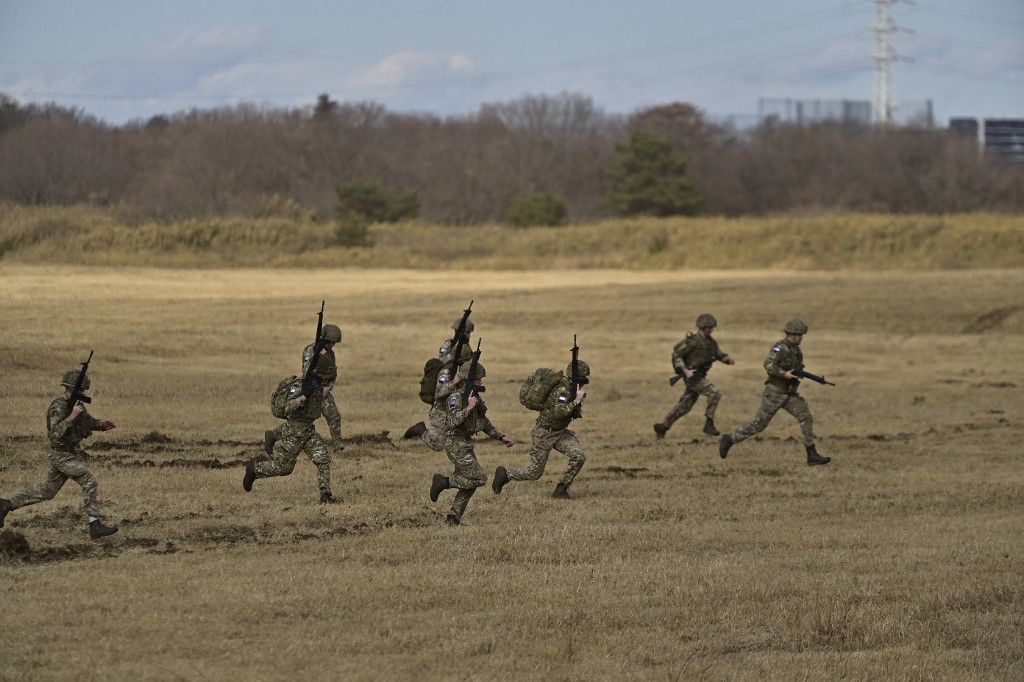 Japanese Airborne Brigade Training with Allies