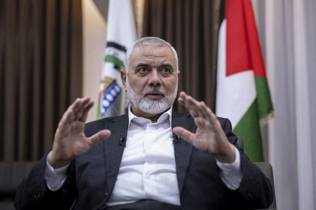 Hamas Political Bureau Chairman Ismail Haniyeh, Hamász