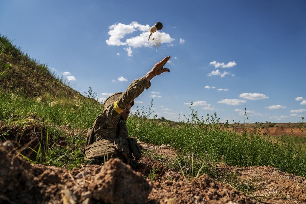 Military training of the Ukrainian Army Infantry Brigade in Donetsk Oblast