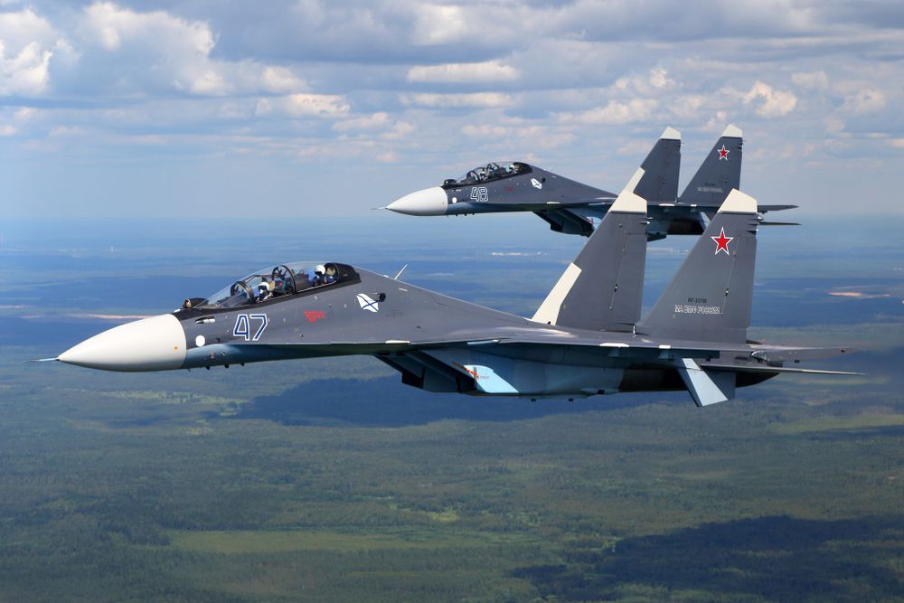 Saint-petersburg,Region,,Russia,-,July,16,,2019:,Sukhoi,Su-30sm,Jet, repülőgép, vadászgép