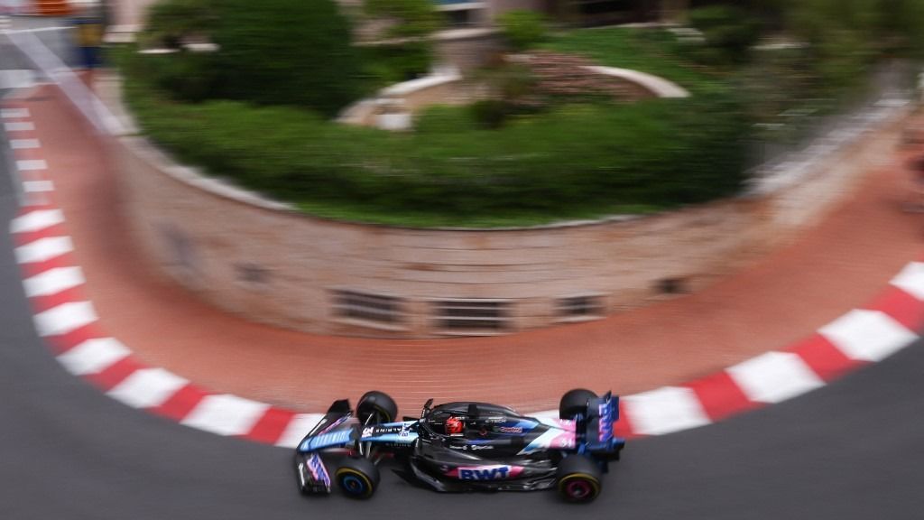 Esteban Ocon of Alpine during first practice ahead of the Formula 1 Grand Prix of Monaco at Circuit de Monaco in Monaco on May 24, 2024. (Photo by Jakub Porzycki/NurPhoto) (Photo by Jakub Porzycki / NurPhoto / NurPhoto via AFP) forma-1