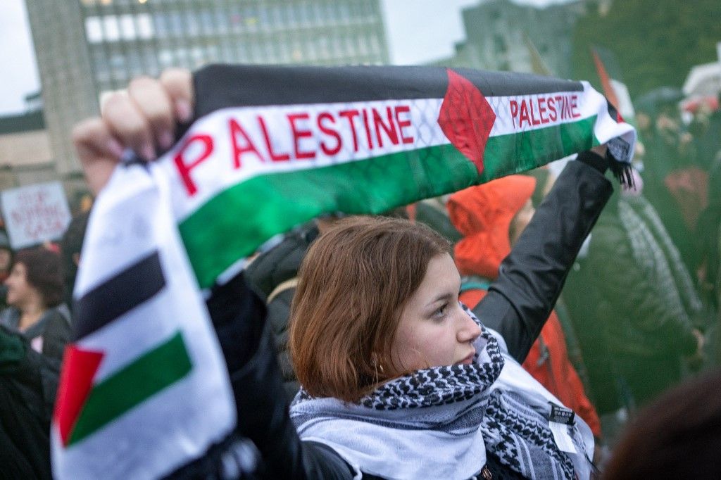 Pro-Palestinian demonstration in Slovenia, palesztin állam elismerése, Szlovénia