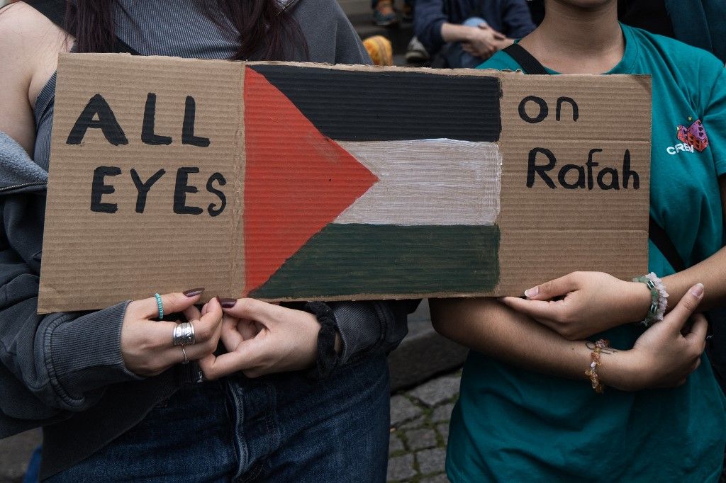 FRANCE - DEMONSTRATION FOR A CEASEFIRE IN PALESTINE, Izrael, tűzszünet