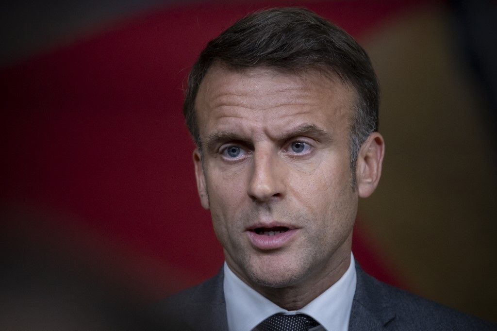 Emmanuel Macron President Of France At The European Council