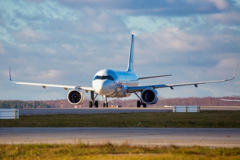 Moscow,,Russia,-,11.09.2021.,Domodedovo,International,Airport.,Passenger,Aircraft,Airbus