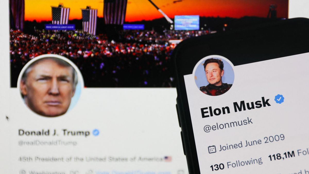 Donald Trump And Elon Musk Twitter Photo Illustrations