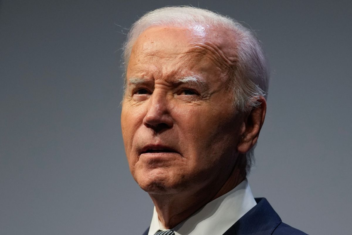 US President Joe Biden participates in an economic summit with Representative Steven Horsford (D-NV)