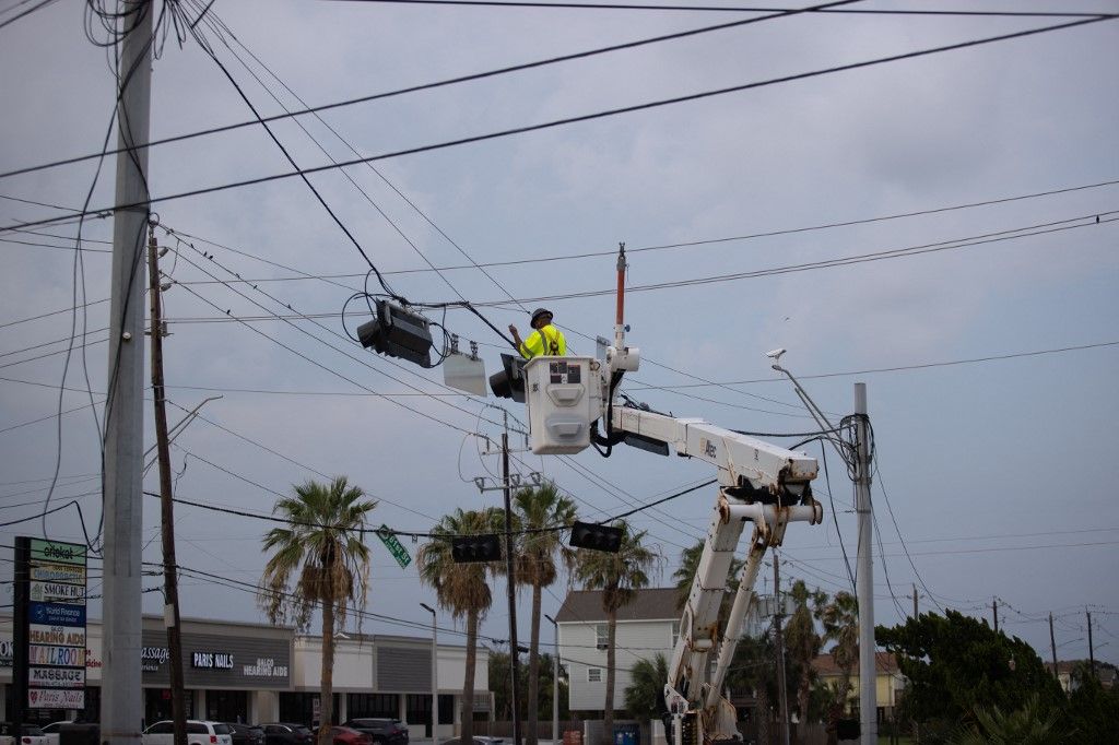 Damage From Hurricane Beryl In Galveston