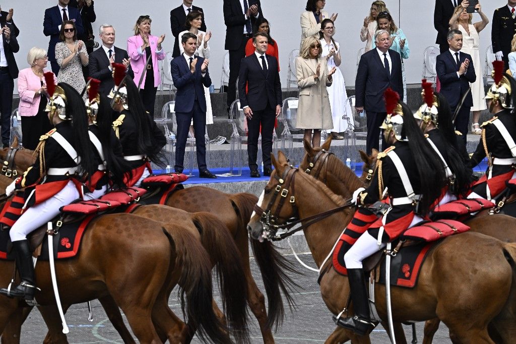 Bastille Day parade in reduced format before the Olympics