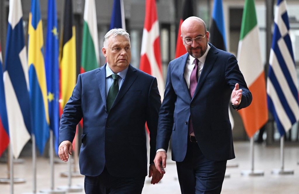 European Council President Michel - Hungarian Prime Minister Orban in Brussels