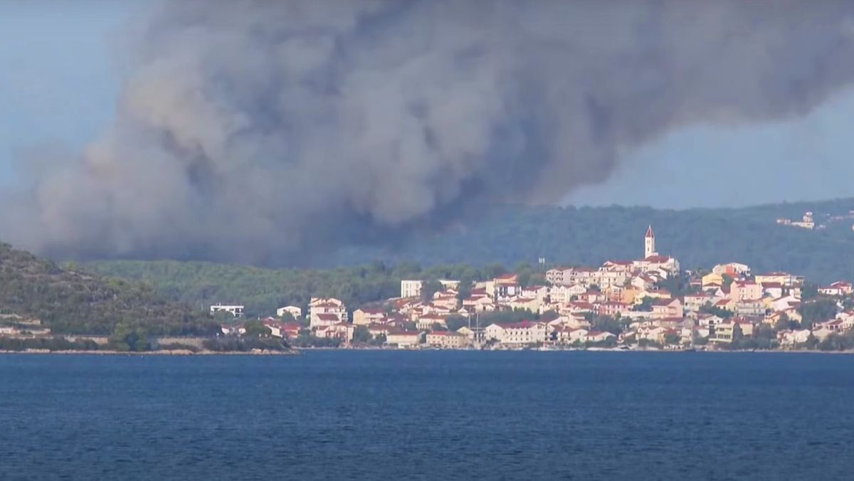 trogir erdőtűz