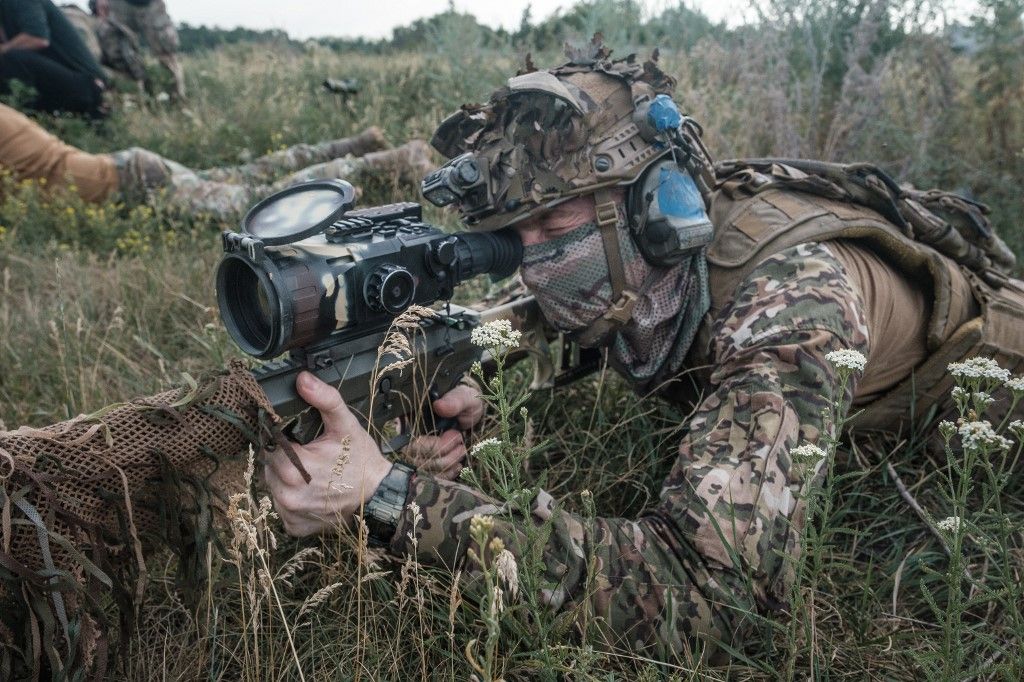 1st brigade of Ukrainian National Guard holds training in Donetsk region