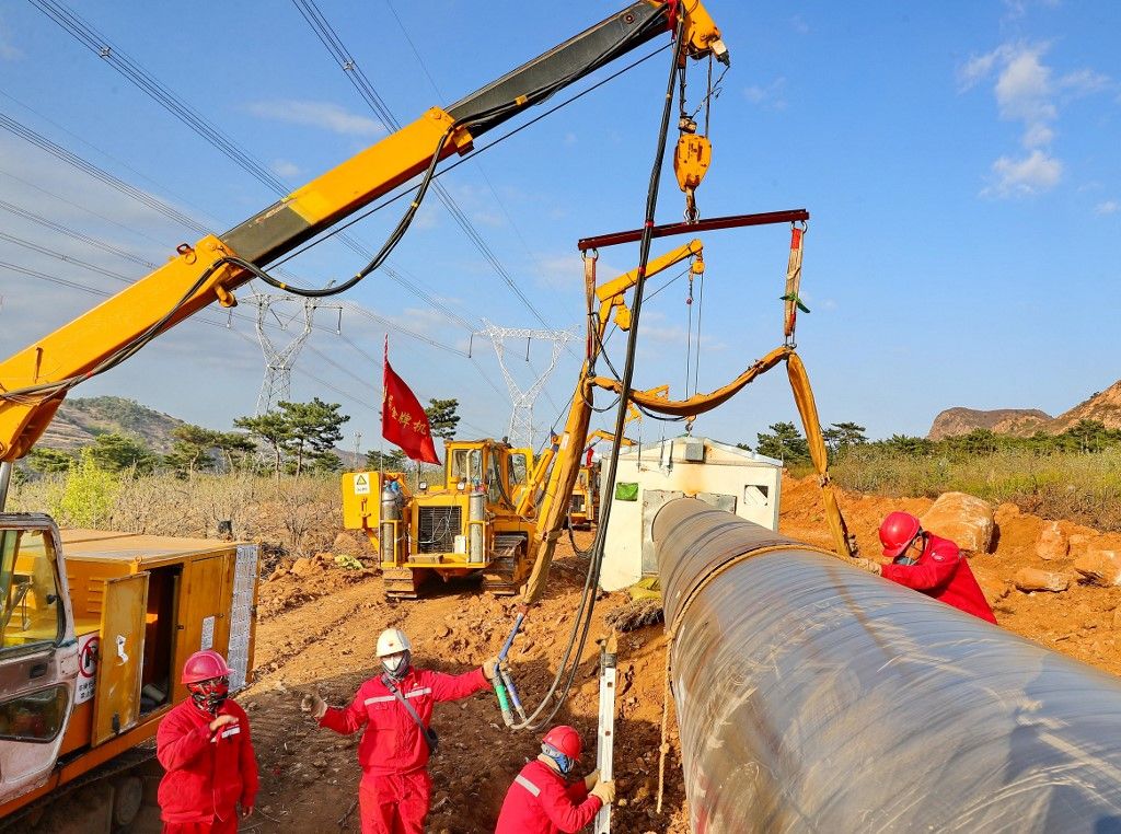 Power of Siberia undergoes construction in north China