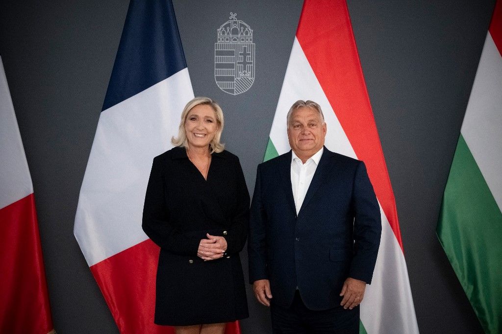 HUNGARY-FRANCE-POLITICS-ORBAN- LE PEN, orbán Viktor, Le pen