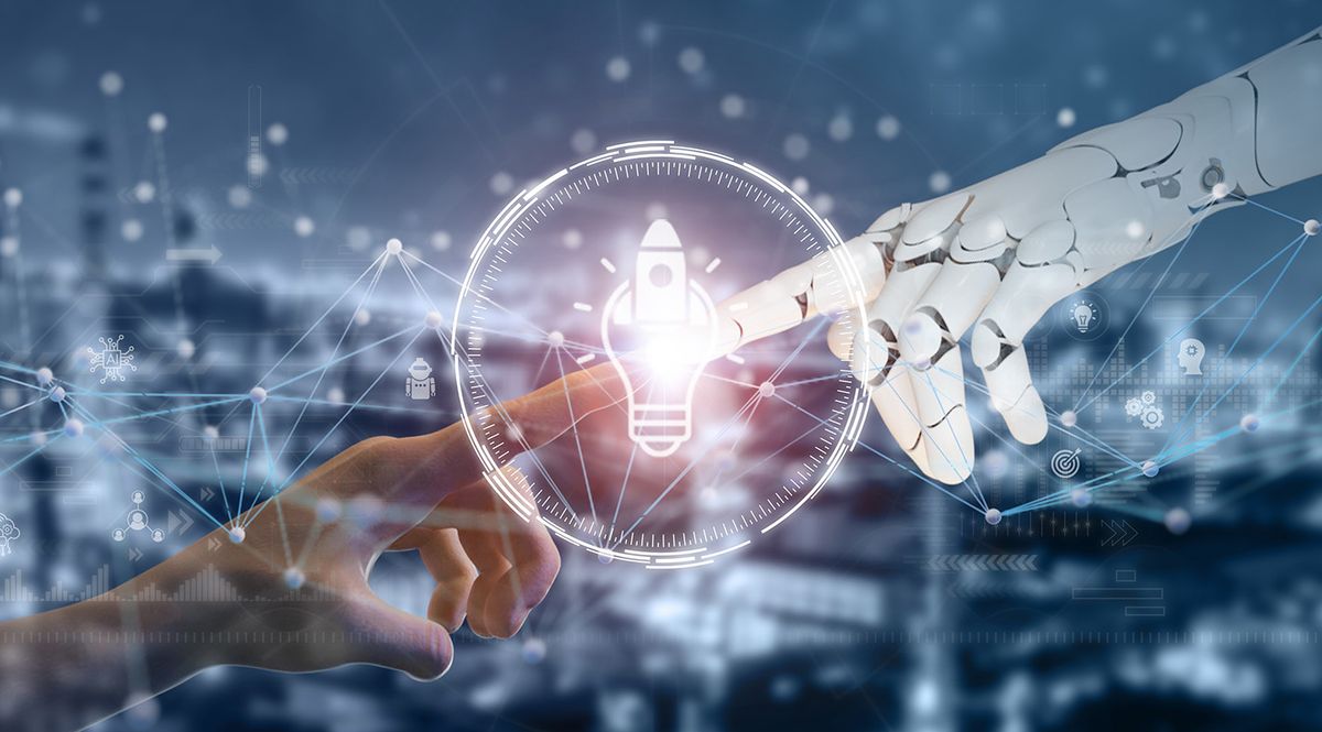 Using,Ai,To,Generate,Business,Ideas.,Artificial,Intelligence,Tool,Help, MI, startup, A mesterséges intelligencia szerepe is hatalmas a kereskedő algoritmusok előretörésében / Fotó: Shutterstock