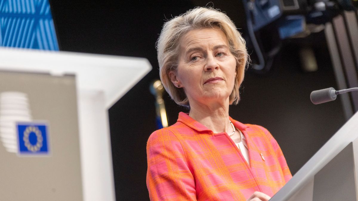 BRUXELLES -EU INFORMAL LEADERS MEETING 27 June 2024 ursula von der leyen