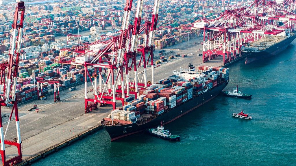 Qianwan Container Terminal of Qingdao Port