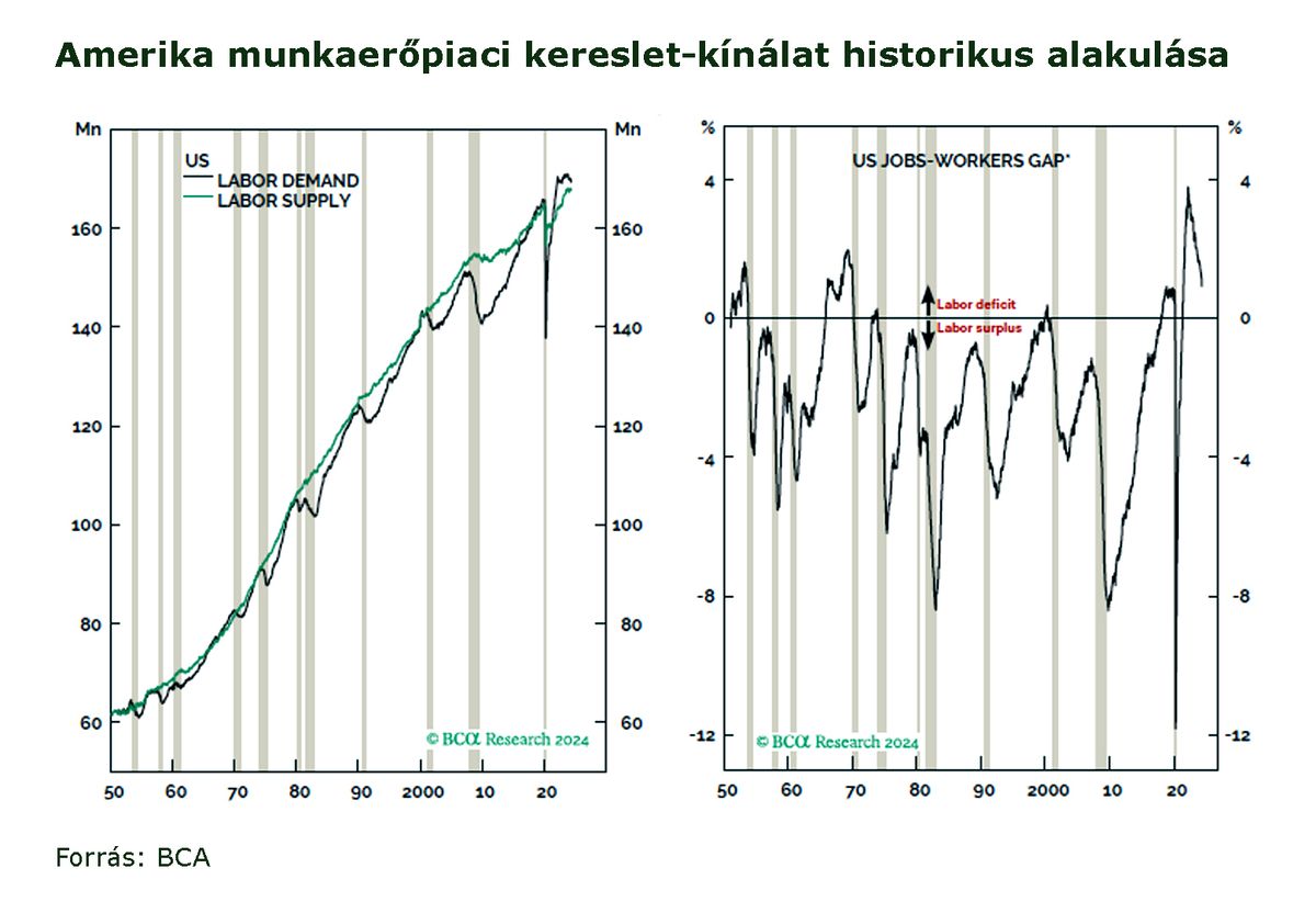 Amerika munkaerőpiaci kereslet-kínálat historikus alakulása