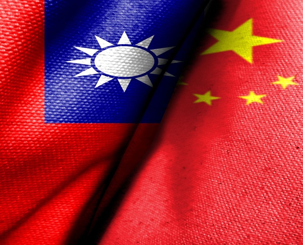 The,Chinese,Flag,And,The,Taiwanese,Flag,Are,Both,Made