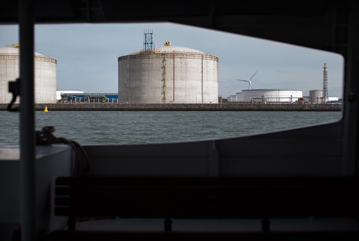 Liquid Natural Gas Storage At Royal Vopak NV's Rotterdam Storage Terminal