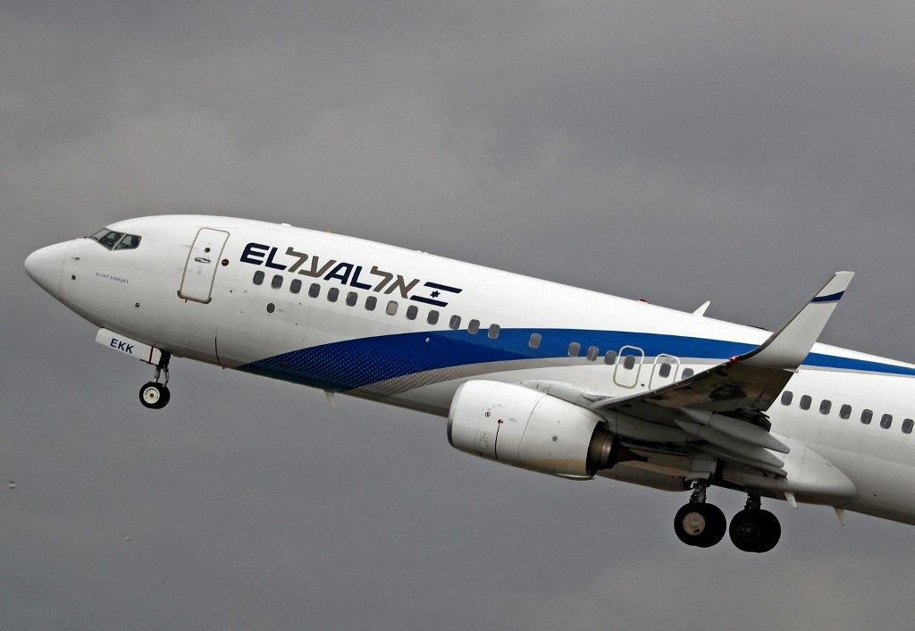 A Boeing 737-85R from El Al company is taking off from Barcelona airport in Barcelona, Spain, on March 25, 2024. (Photo by JanValls/Urbanandsport /NurPhoto) (Photo by Urbanandsport / NurPhoto / NurPhoto via AFP)