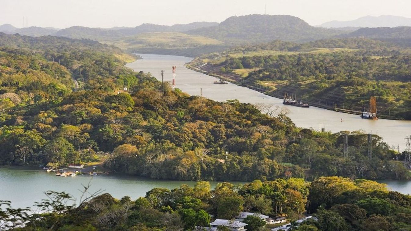 Watch tower of the Gamboa Resort situated at the confluence of the Chagres River and the Canal, Republic of Panama, Central America