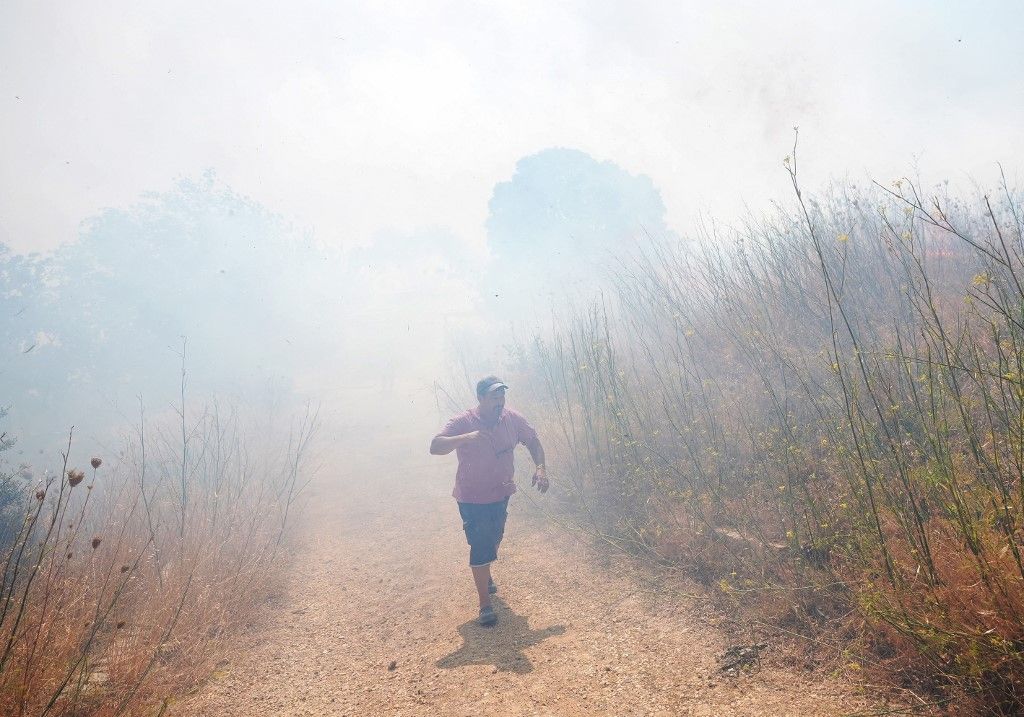 Fight against forest fire in Urla district of Izmir continues