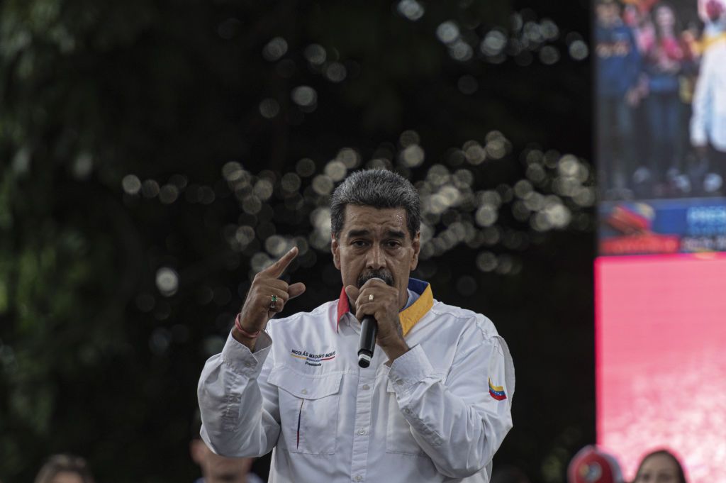 President Maduro Rallies Supporters In The Country's Capital