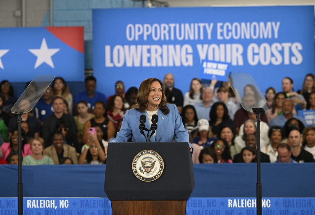 Vice President and assumptive presidential candidate Kamala Harris in North Karolina