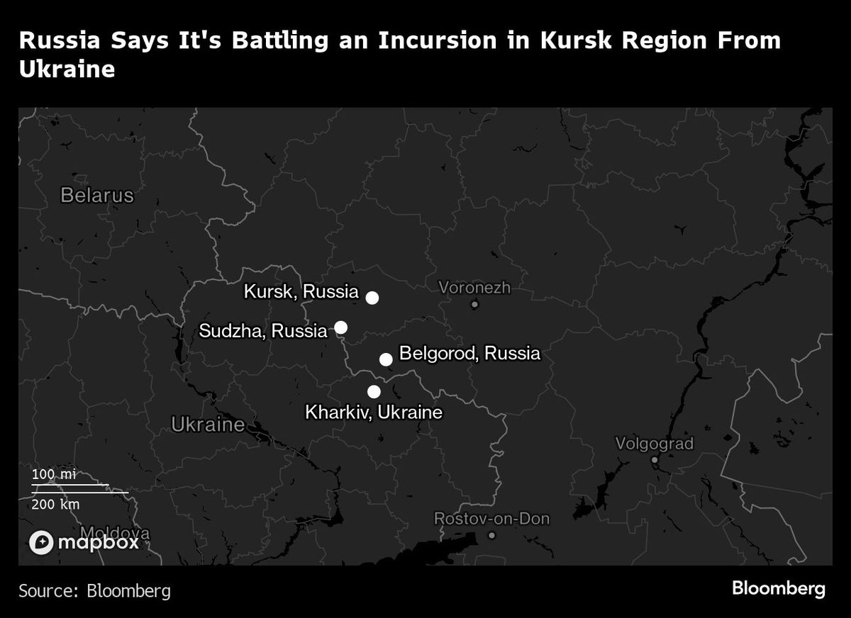 Russia Says It's Battling an Incursion in Kursk Region From Ukraine  |