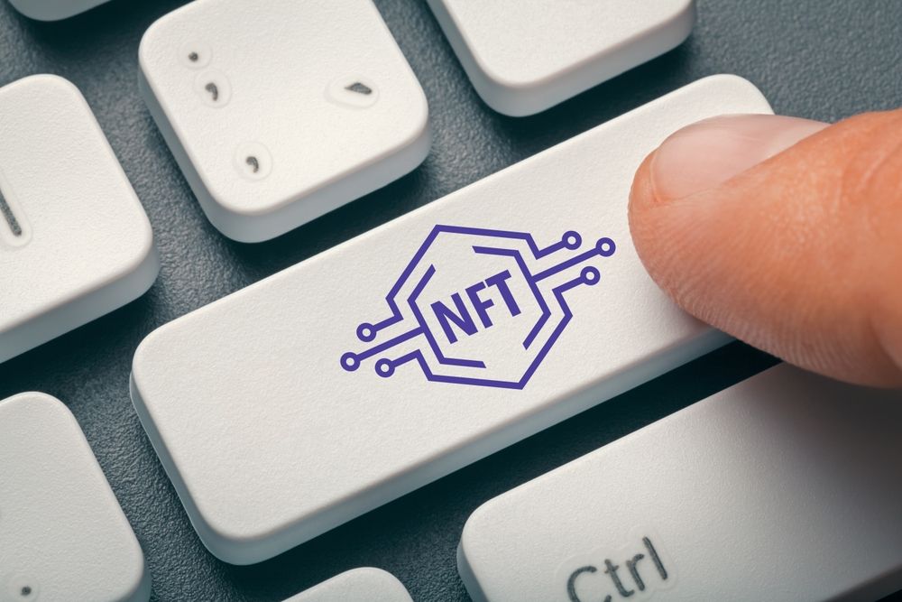 Close-up,Photo,Of,Index,Finger,Pressing,Computer,Key,With,Nft