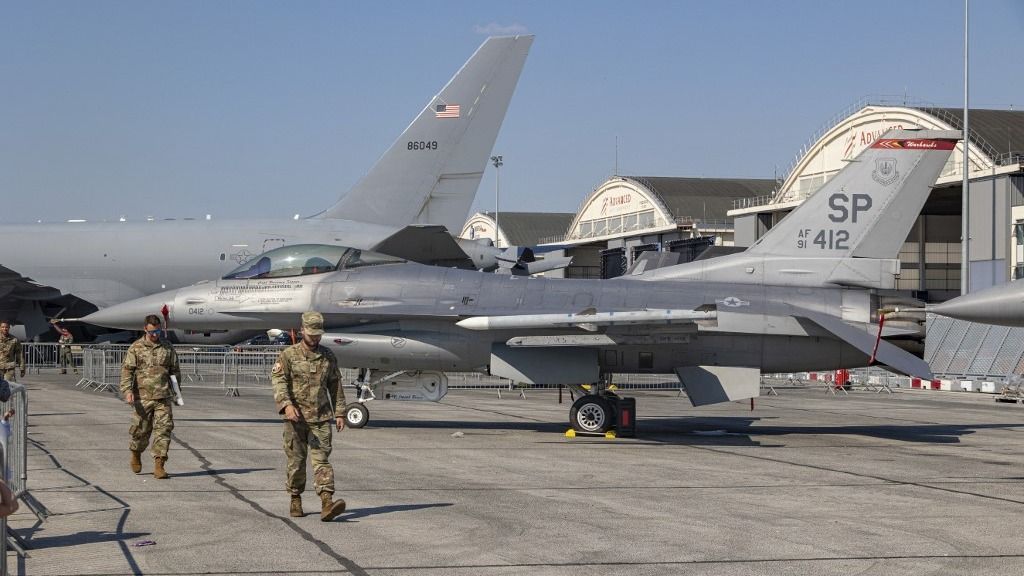 USAF F-16 At Paris Air Show 2023