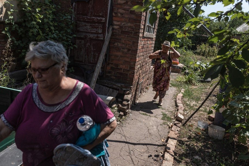 Evacuation of the residents of Toretsk